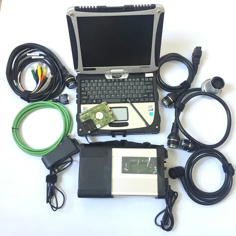 Диагностический инструмент MB Star C5 SD совместим с ноутбуком CF-19 дюйма I5CPU Toughbook