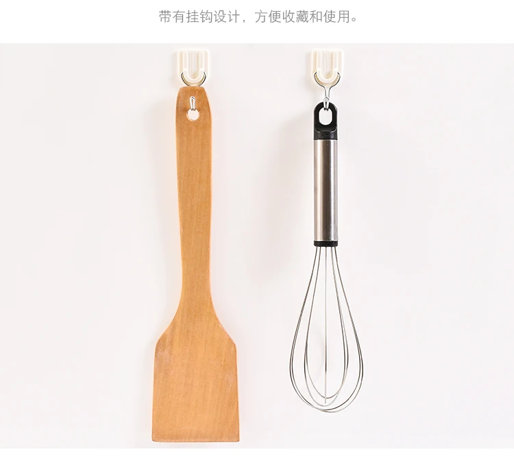 A Pair Of Home kitchen cooking wood shovel non-stick special long handle large paint-free spatula | Дом и сад