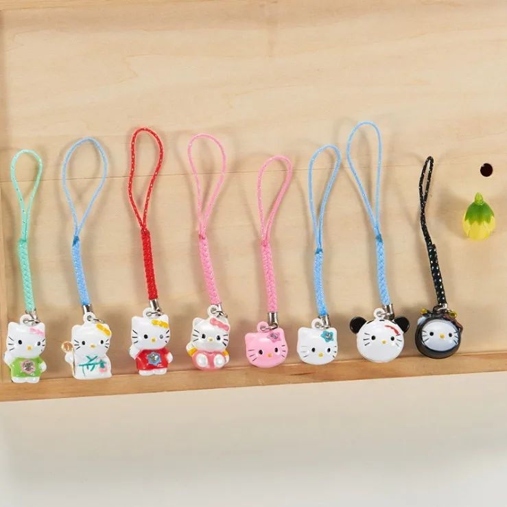 Мультфильм рисунок «Hello Kitty» телефон ремешок Мобильный Ремень для телефона декоративные ремешки для iPhone Универсальный 15 видов на выбор 100 шт./лот