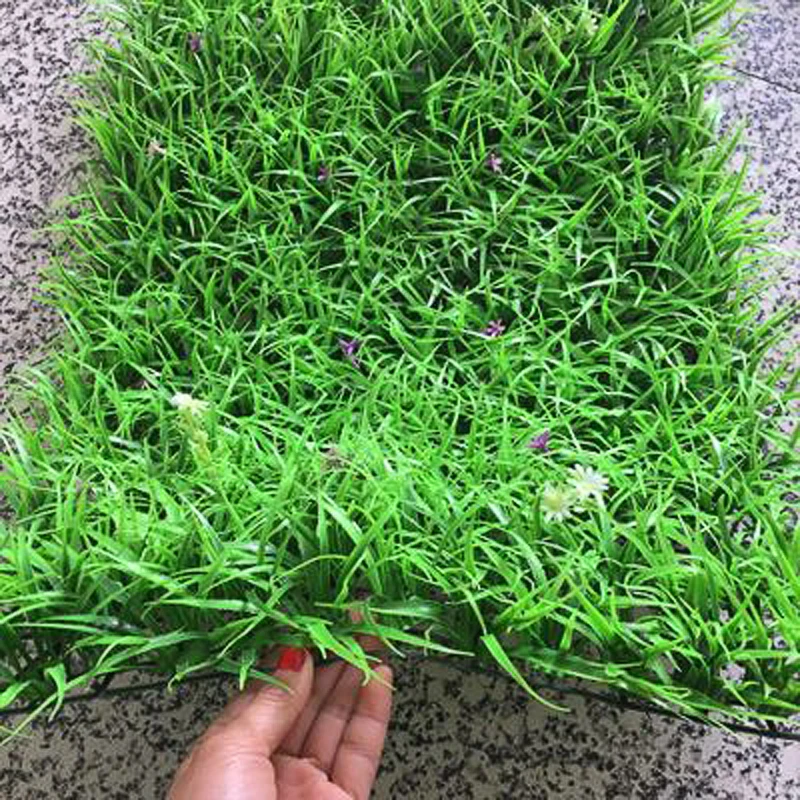 Искусственный растительный газон фон Стена моделирование трава листья свадьба