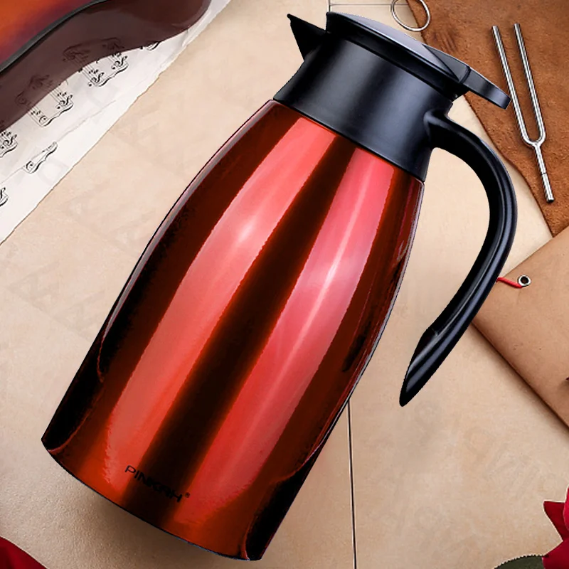 PINKAH 1.5L/2LThermo кувшин тепловой чайник с вакуумной изоляцией кофейного чая Термосы