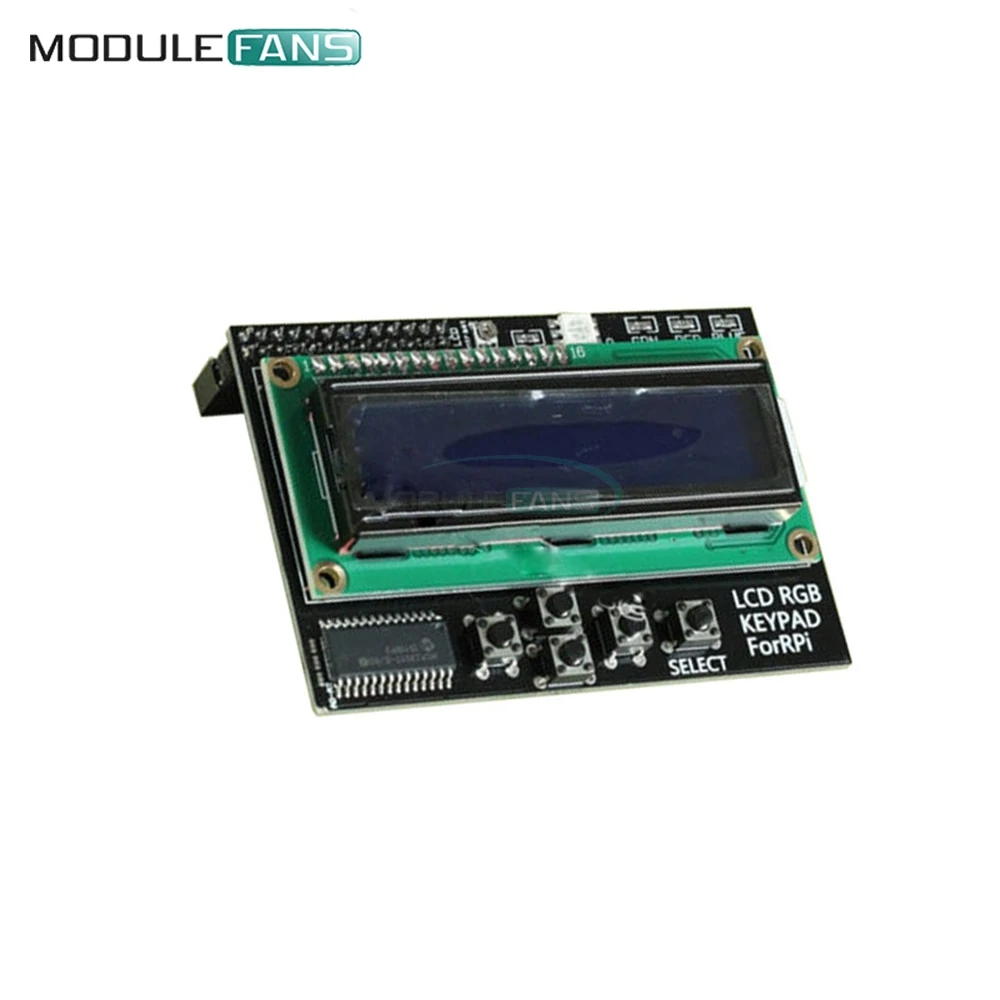 Плата расширения IIC I2C для Raspberry Pi B + плата ЖК дисплея с синей RGB подсветкой 1602