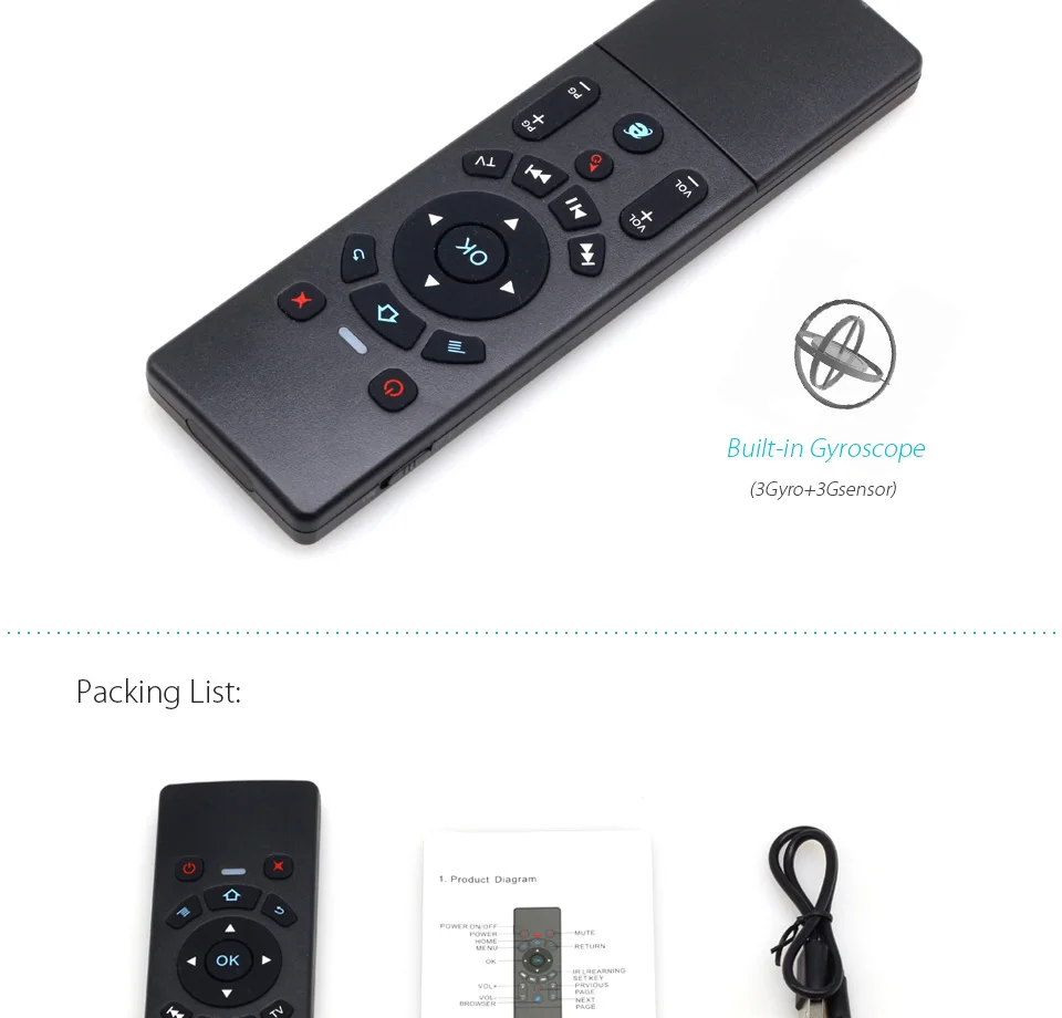 [100 шт./лот] JS6 2,4G мини беспроводная клавиатура Air mouse с тачпадом для Android tv Box, мини-ПК, проекторов, ноутбуков