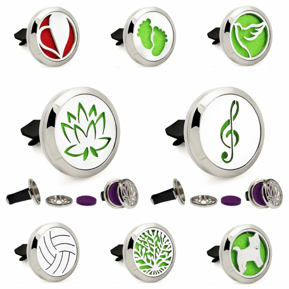 Спиральный винтовой автомобильный диффузор медальон с зажимом для