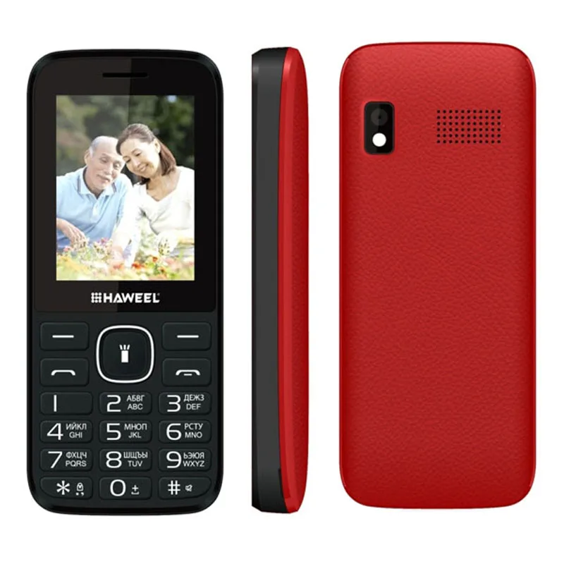 Haweel X1 Сотовый Телефон Русская Версия 2.4 дюймов Dual SIM супер Большой Спикер