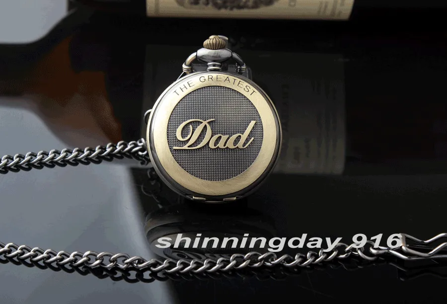 Новинка ретро ожерелье с надписью The GREATEST d' карманные часы подарок на день