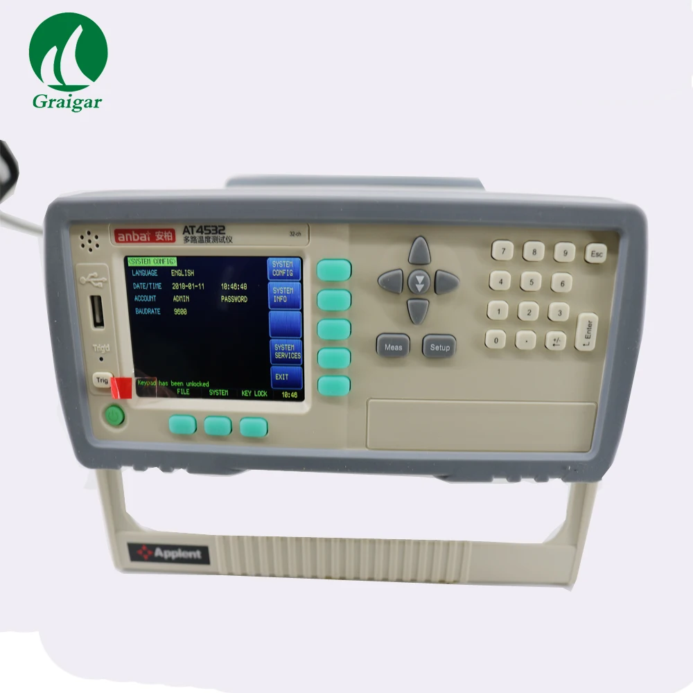 Температурный измеритель AT4532 32 канала промышленный термопарный термометр