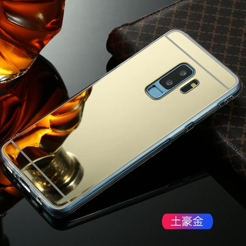Тонкий зеркальный чехол с покрытием для Samsung Galaxy J2 CORE PRO A6 A8 J6 J4 PLUS A7 2018 A750 Note9 S8 S9