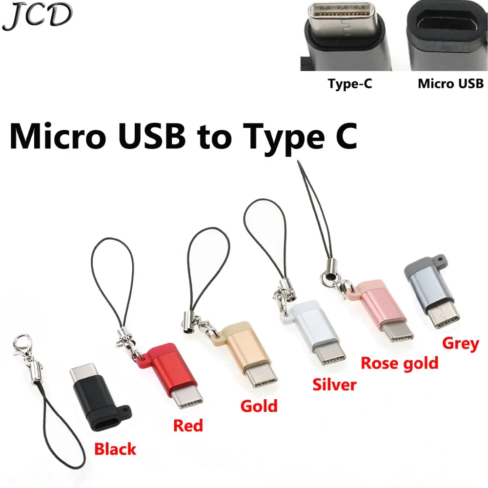 JCD 1 шт. Micro USB Женский Тип C 3,1 Мужской OTG кабель адаптер зарядка и синхронизация данных USB C конвертер для samsung S8 для huawei P20 P10