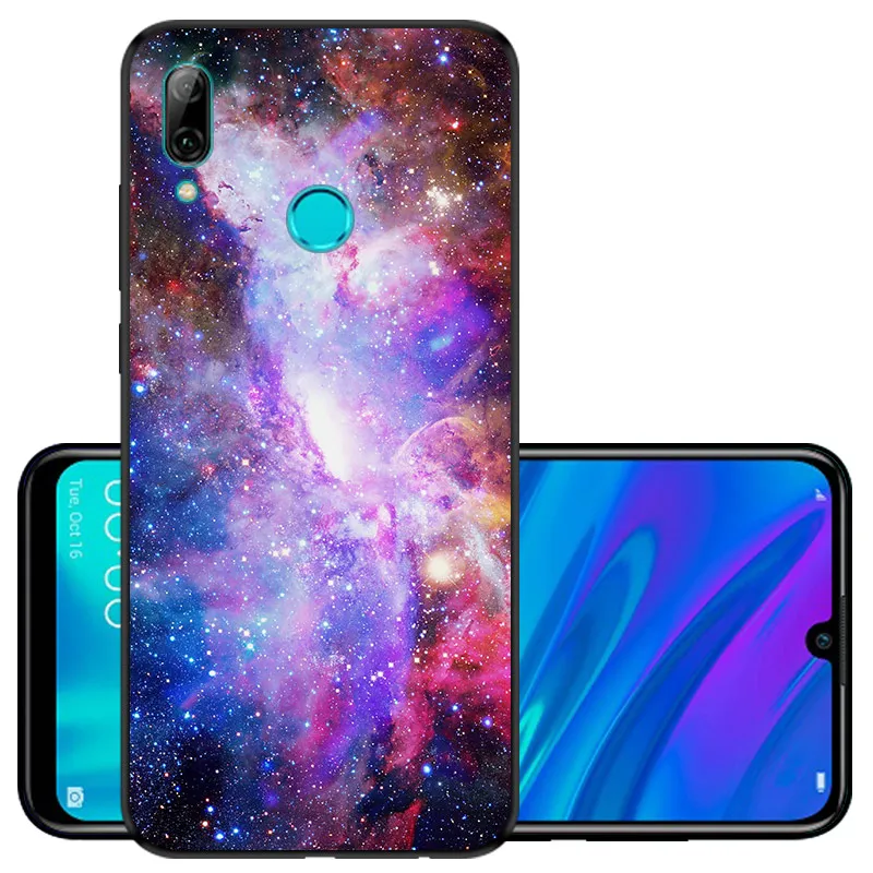 Чехол для Huawei P Smart 2019 мягкие силиконовые чехлы телефонов черная Обложка
