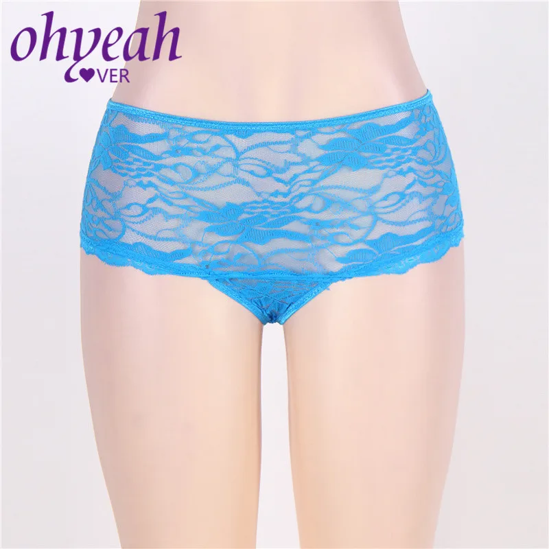 Ohyeahlover Женские Трусы средней талии сексуальные стринги Прозрачные стринги 6XL кружевные трусики трусы женское нижнее белье PM5011