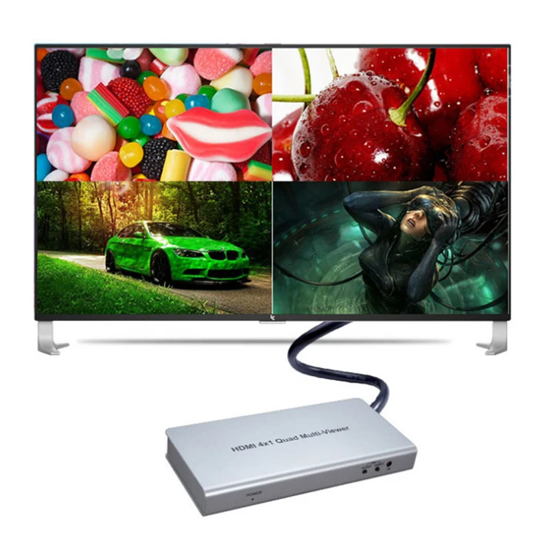 HDMI 4X1 четырехъядерный многофункциональный бесшовный видеодисплей Переключатель