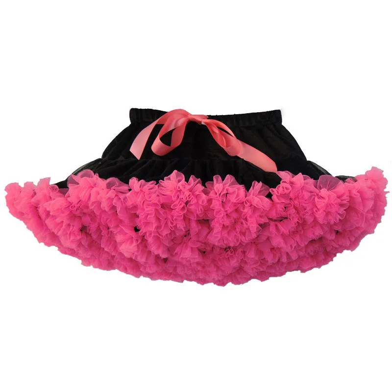 1 шт. Детские Юбки с Рюшами для девочек Балет Дети Pettiskirt бальное платье Девушка