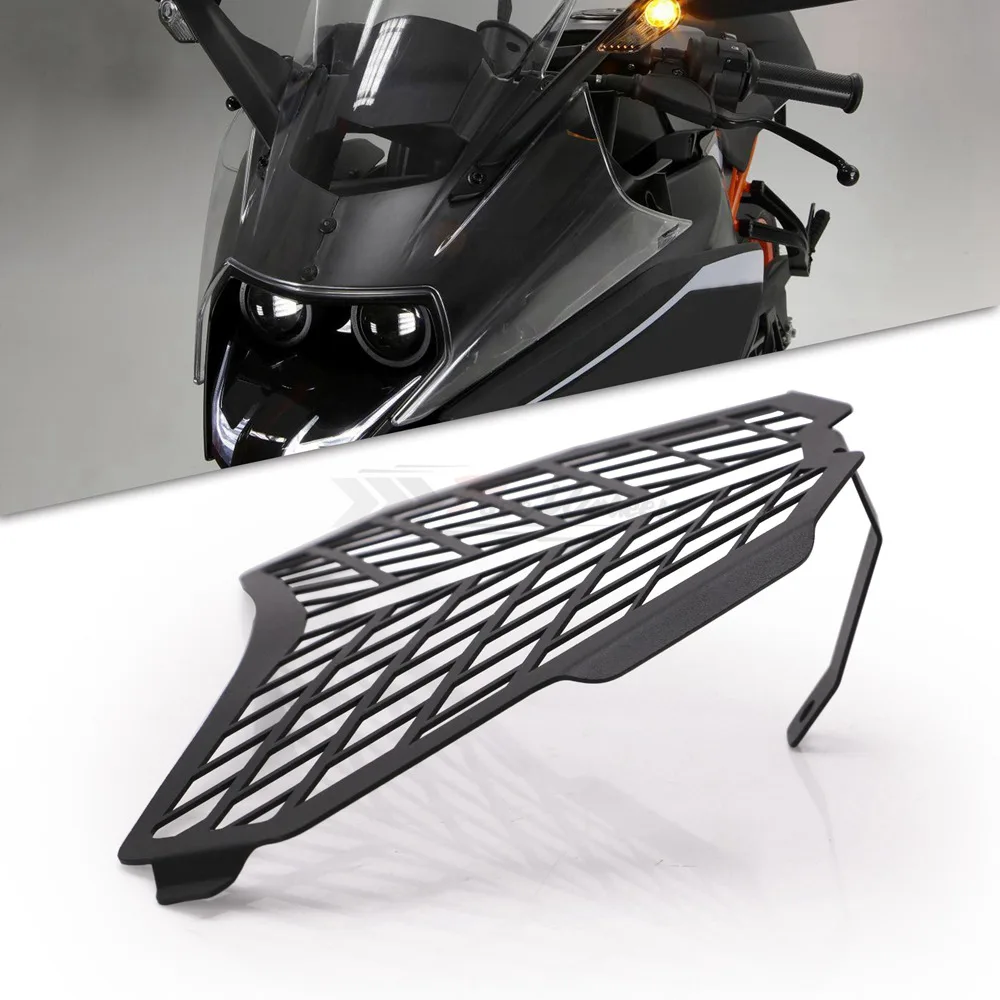 Новая Черная мотоциклетная фара решетка Защитная крышка протектор для KTM RC125 RC200