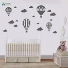 Воздушные шары и облака, наклейка на стену, Детская Наклейка на стену, Виниловая наклейка на стену, декоративная наклейка для интерьера, домашняя роспись своими руками ZW169
