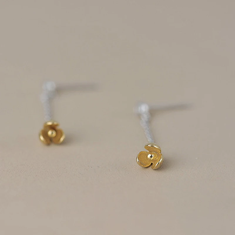 Unique Design Statement Magnolia Flower Drop Earrings for Women 925 Sterling Silver Needle Tassel Earring Fashion Jewelry | Украшения и