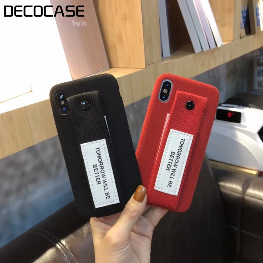 DECO чехол модный корейский Розовый с цитатами универсальный для друзей пара
