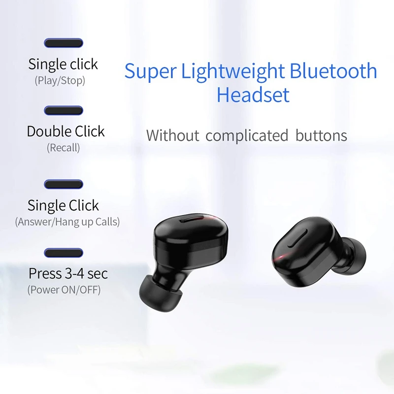 Bluetooth наушники T1 TWS гарнитура стерео Бас вокруг шумоподавления Бинауральный