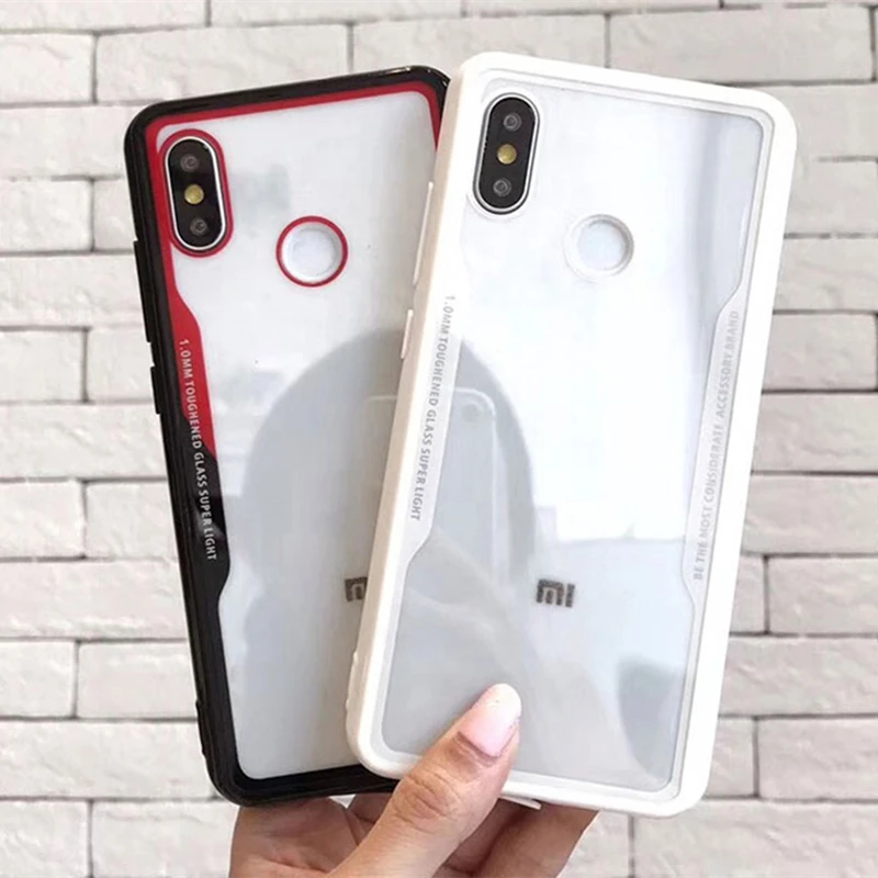 Прозрачный жесткий пластиковый акриловый чехол накладка для Xiaomi Mi 8 9 SE A1 A2 Lite