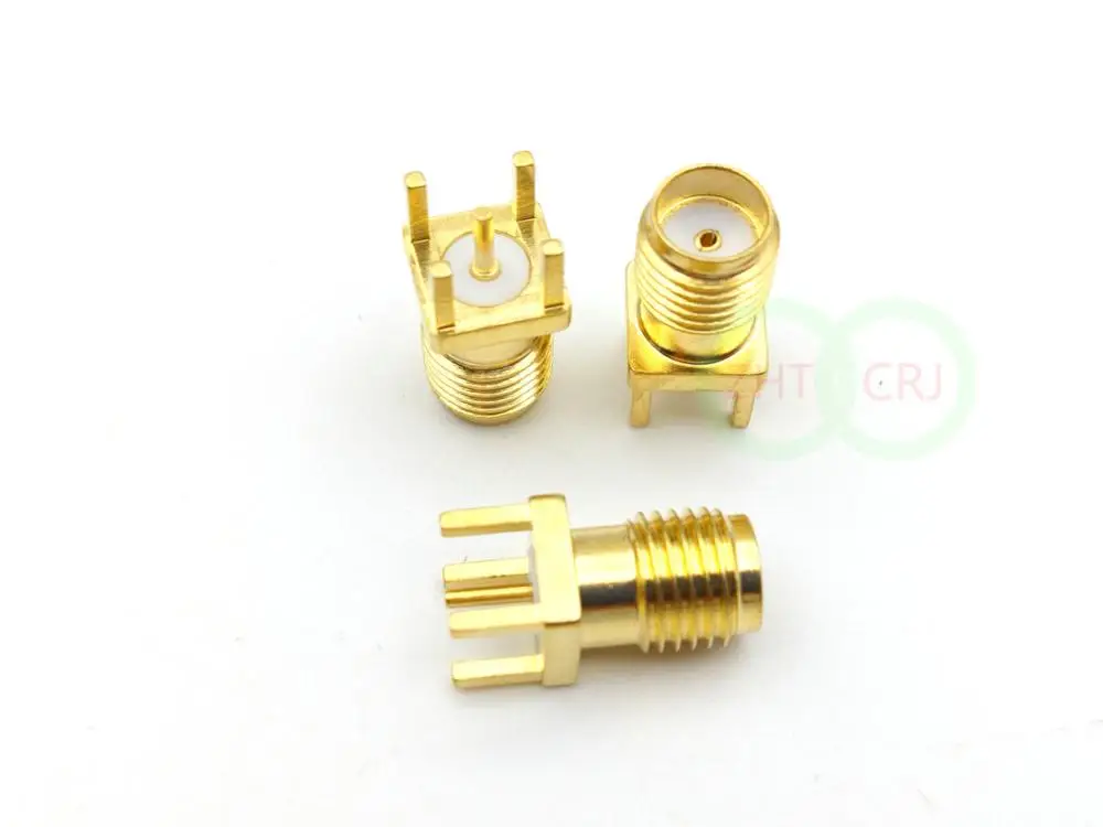 200 шт. медный золотой гнездовой разъем SMA адаптер для разъема пайки|adapter connector|adapter