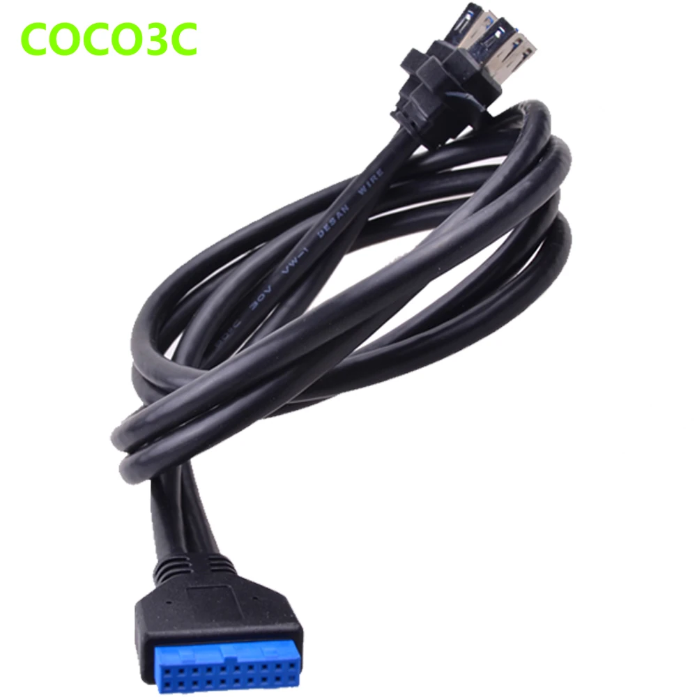 Адаптер Mini PCIe на 4 порта USB 3 0 для mini itx PCI express 2 19 20 Pin header с 19pin гнездовым кабелем |