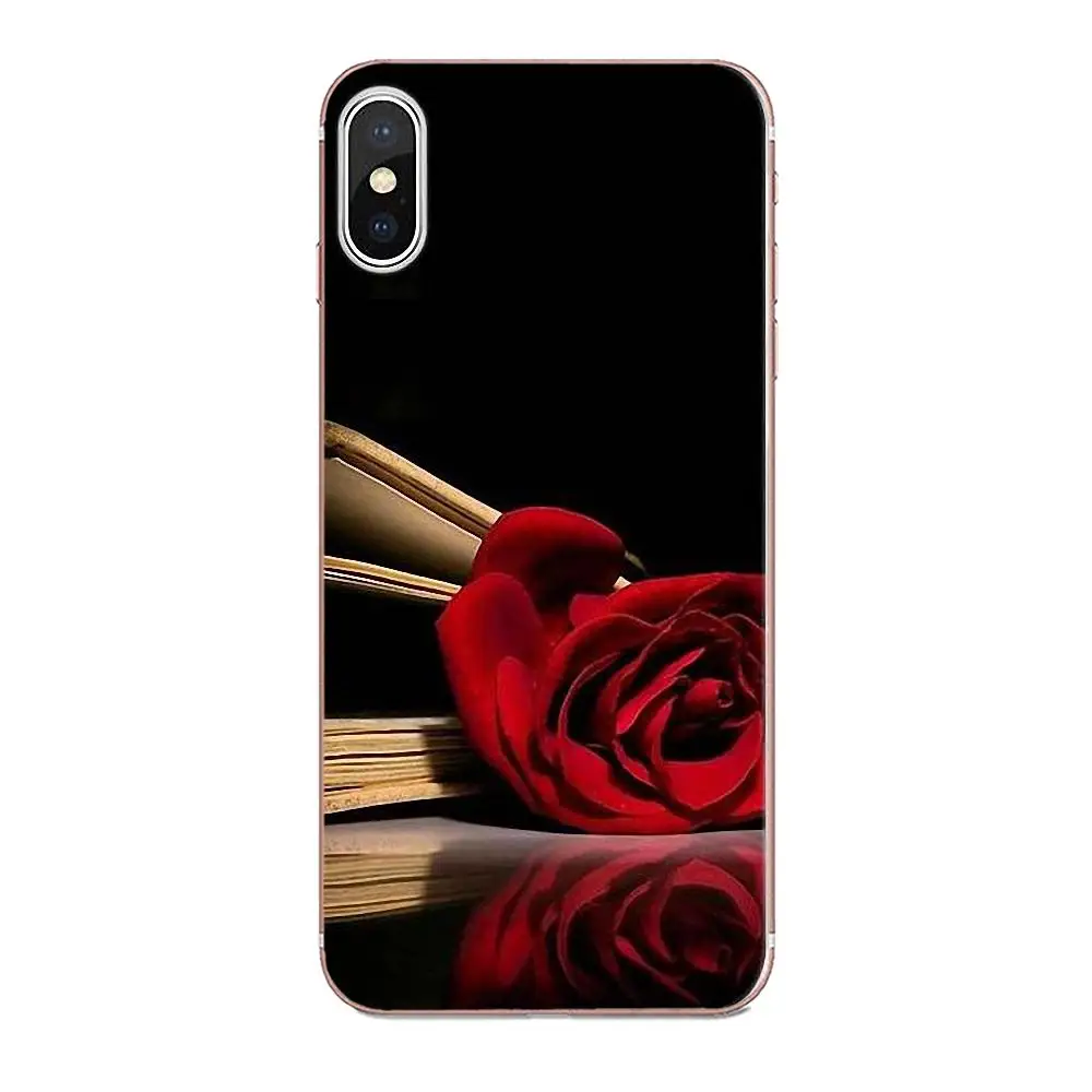 Красивые красные розы цветы для Huawei Mate 7 8 9 10 20 P8 P9 P10 P20 P30 Lite Plus Pro 2017 мягкие