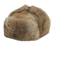 women star fur 2021 genuine silver fox fur hats men real raccoon fur lei feng cap for russian men bomber hats with leather
