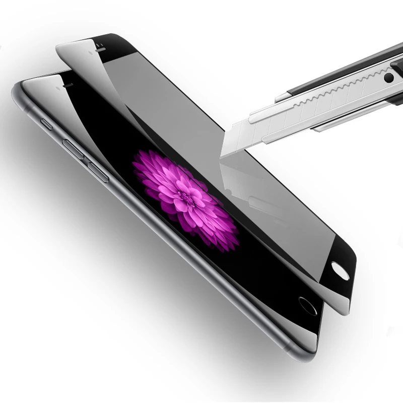 Для iPhone 7 Plus 3d изогнутый край Полное покрытие телефона закаленное Стекло спереди
