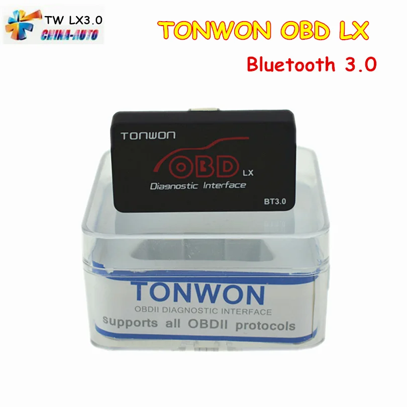Новейший автомобильный сканер TONWOM ELM327 LX Bluetooth BT3.0 OBD OBD2 считыватель кодов DTC