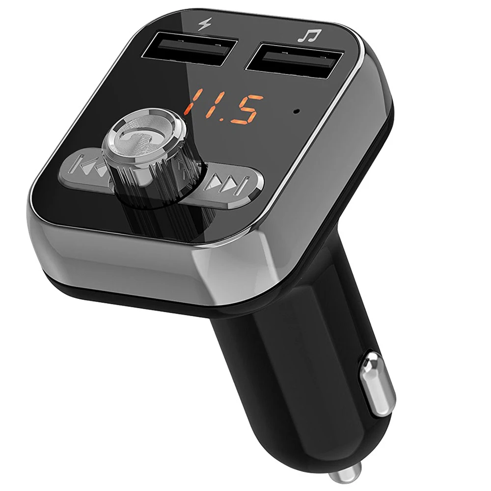 AOSHIKE FM передатчик беспроводной Bluetooth MP3 плеер 3.1A двойной USB зарядное устройство
