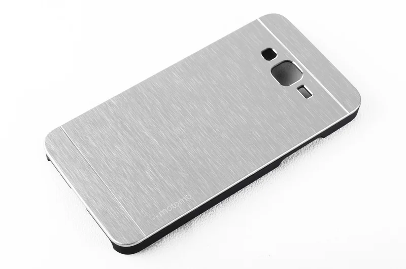 Motomo Luxury Aluminum Metal Brush+Plastic Hard Cases For Samsung Galaxy Grand Prime G530H G530 G5308W G5309W Funda Accessories |