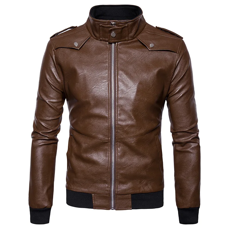 Новая мотоциклетная обувь куртка Весте Cuir Homme 2018 Мода мужская зимняя из