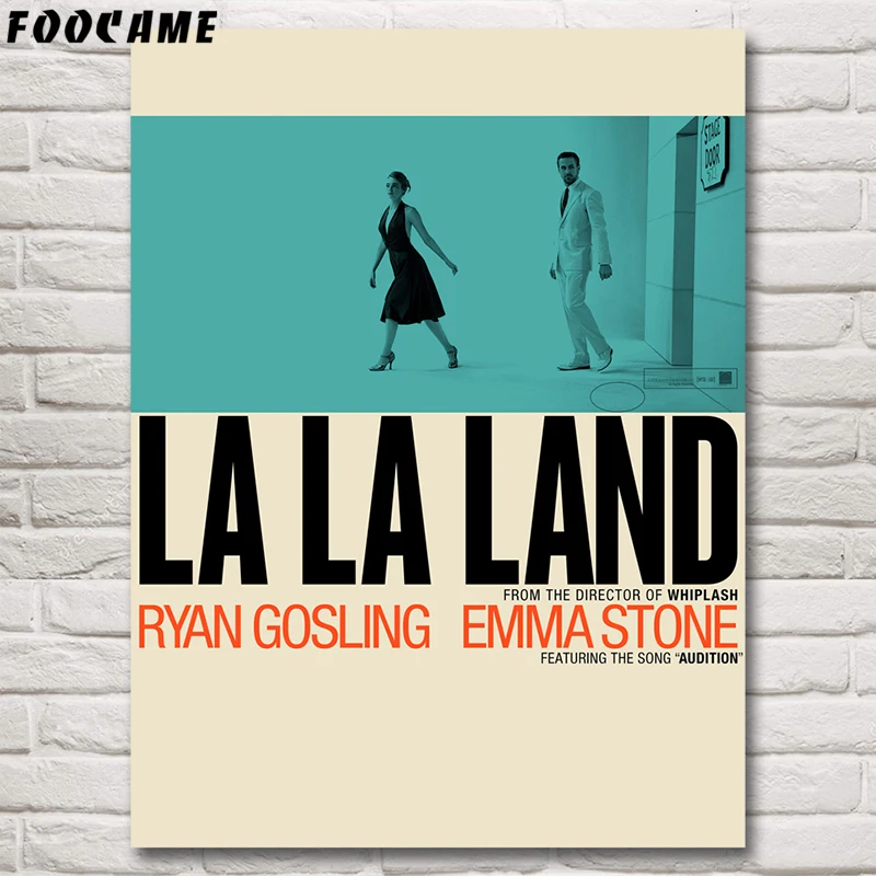 Постеры и принты для фильма foocome La Land настенная живопись шелковые декоративные