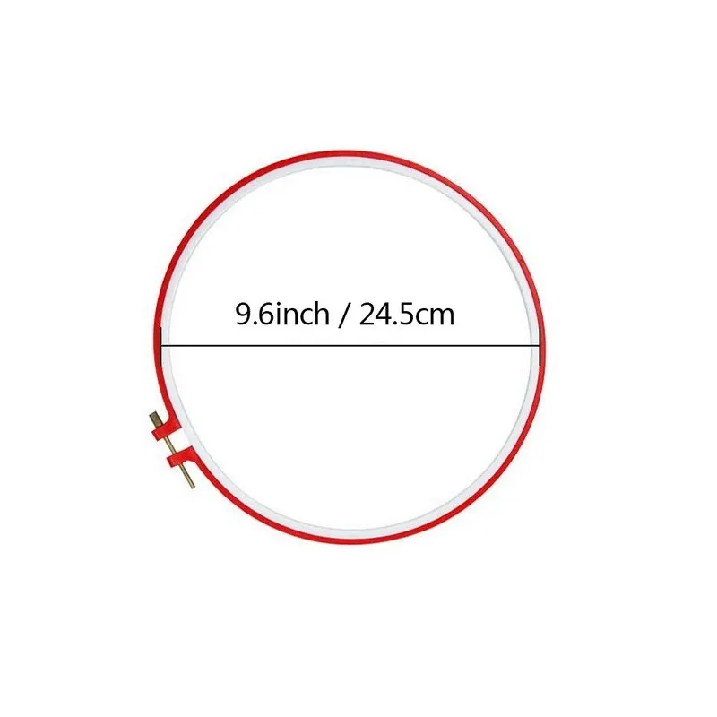 24.5cm 1 шт. Регулируемый инструмент для шитья крестиком пластиковая вышивка крестиком кольцо Рамка DIY аксессуары для лоскутов украшения - Цвет: 24.5cm