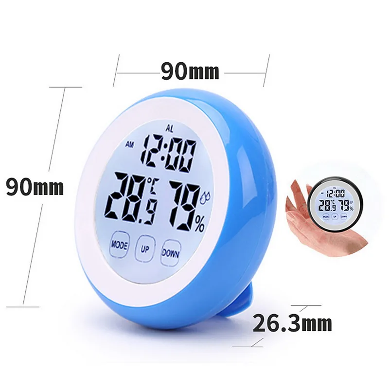 Мини цифровой ЖК дисплей комнатный термометр гигрометр беспроводной