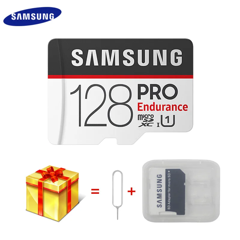 Новая карта памяти SAMSUNG Micro SD PRO Endurance 100MBs 128 Гб 64 ГБ 32 ГБ SDXC SDHC Class 10 TF карта C10 UHS-I флеш-карта