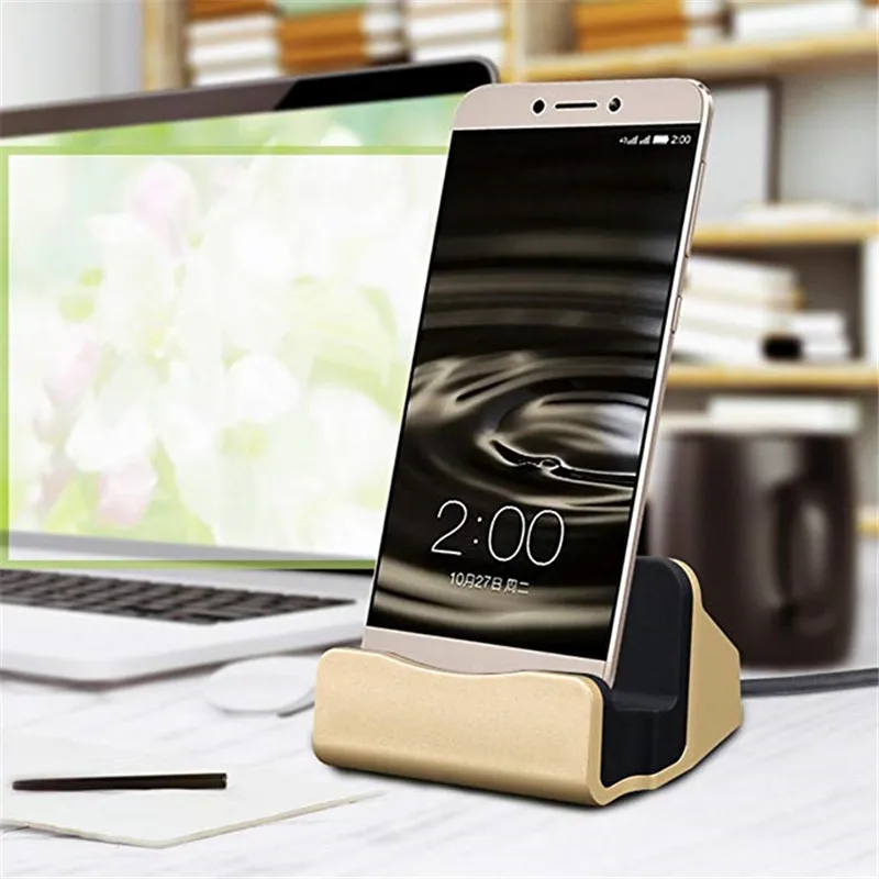 Металлическая док-станция Micro USB и Type C зарядное устройство для Huawei P20 P10 P9 lite P Smart plus