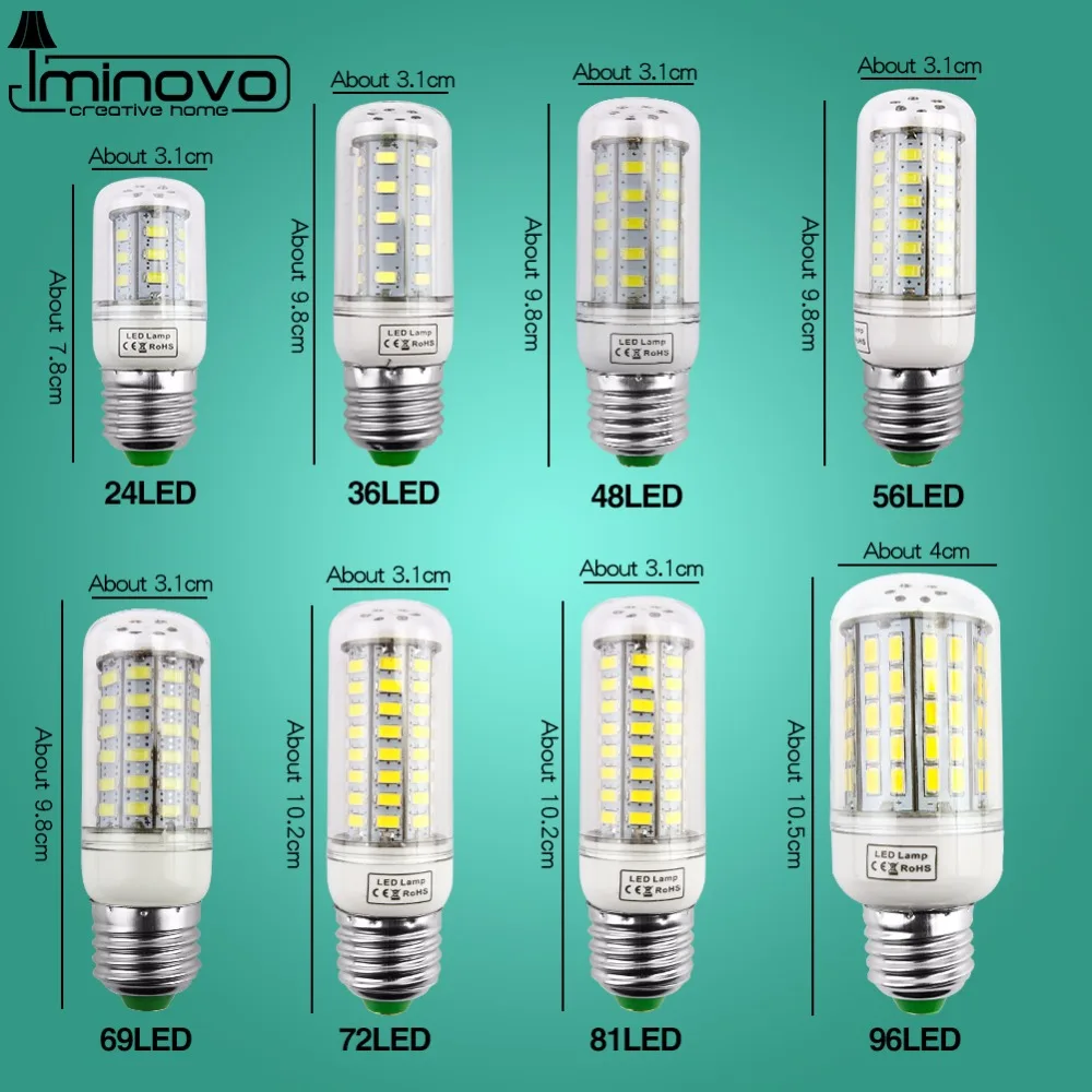 Светодиодный ная лампочка E27 лампа E14 SMD5730 точесветильник ильник кукуруза