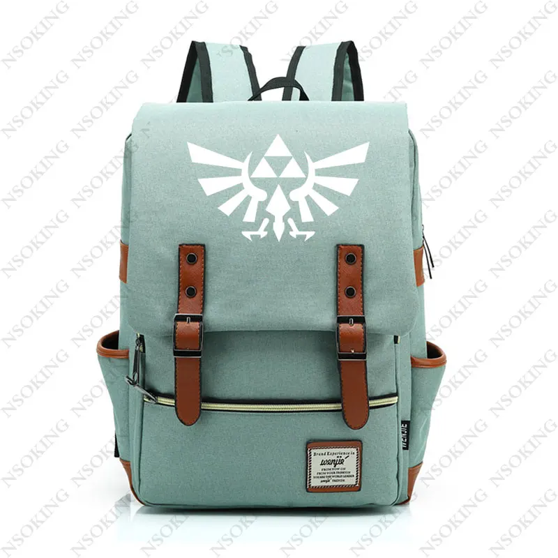 015 Легенда о Zelda рюкзак мода игры старинные световой туристические рюкзаки новые персонализированные аниме студент Сумки-холсты унисекс - Цвет: 015