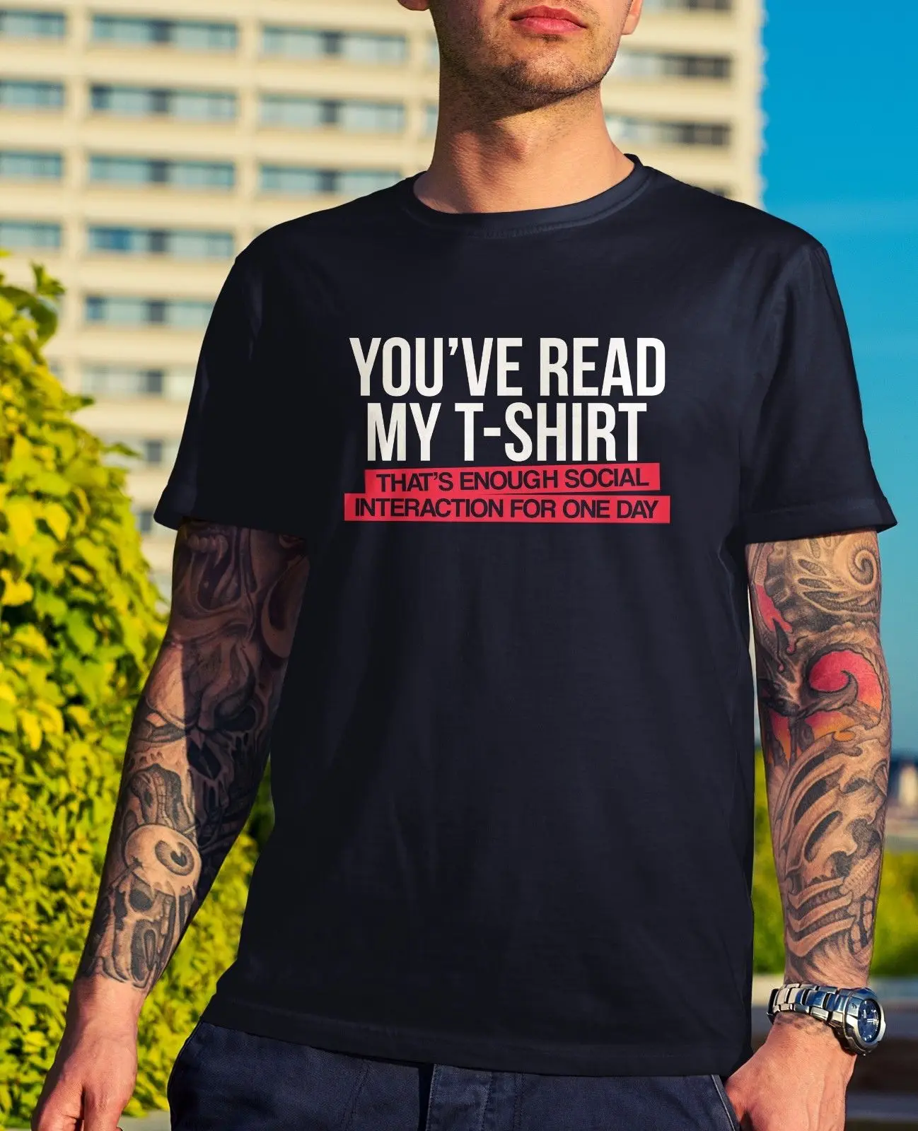 Read My t shirt Смешная Шутка Подарок Новинка смех тревога социальный друг текст друзья