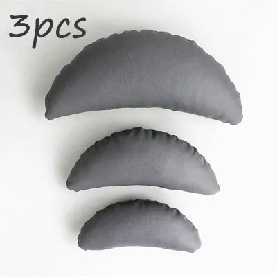 grey moon 3pcs Реквизит для фотосъемки новорожденных, профессиональная позиционная подушка в форме полумесяца, набор позиционеров для фотосъемки - Цвет: grey moon 3pcs