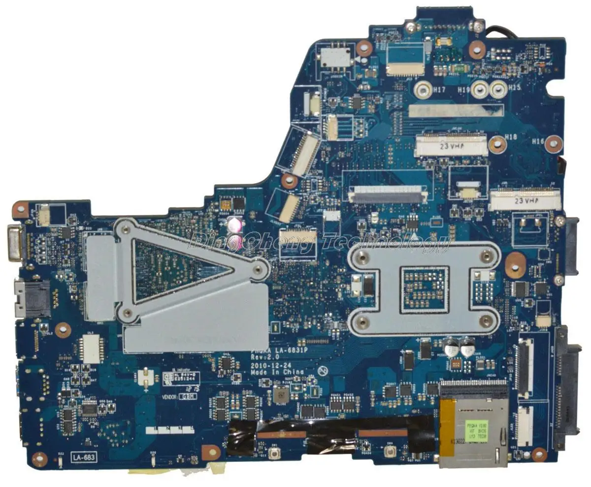 

Laptop Motherboard For Toshiba Satellite P750 P755 A665 PHQAA LA-6831P K000125710 HM65 DDR3 GT540/1GB GPU Mainboard