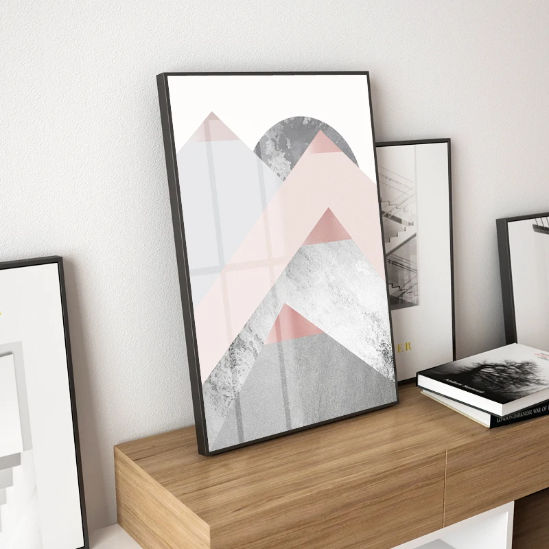 Скандинавия холст художественные плакаты и принты настенные геометрические