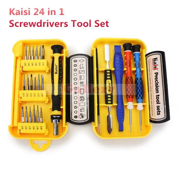 

24 In 1 Precision Cell Phone Home Appliances Repair Screwdrivers Tweezers Tools Set Hand Leather Unlocked Cell Phone Hand Tools