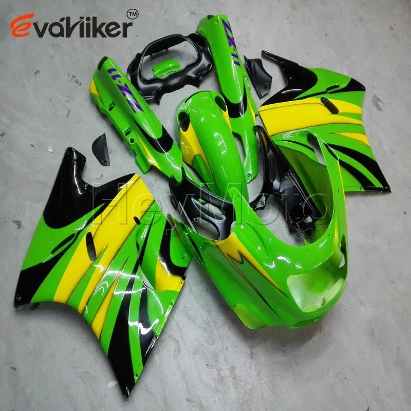 ABS Пластик обтекатель для ZX11R 1990 1991 1992 1993 1994 1995 1996 1997 1998 1999 2000 2001 зеленый ZZ R1100 90