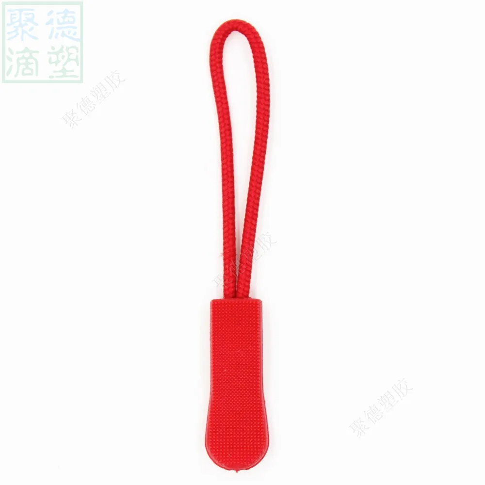dk red 30 шт смешанный цвет застежка-молния шнура веревка концы замок молния зажим Пряжка Черный для рюкзака одежда аксессуары G9-2 - Цвет: dk red