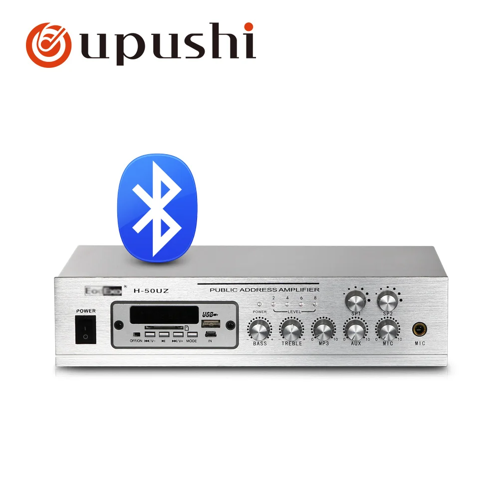 Oupushi 2 зоны pa bluetooth усилитель 10 м Bluetooth поддержка приема для USB/SD подходит для всех случаев L