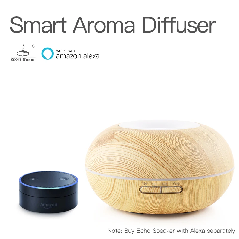 GX. Диффузор 300 мл Smart Wifi APP арома диффузор 7 LED красочный свет ароматерапия эфирное