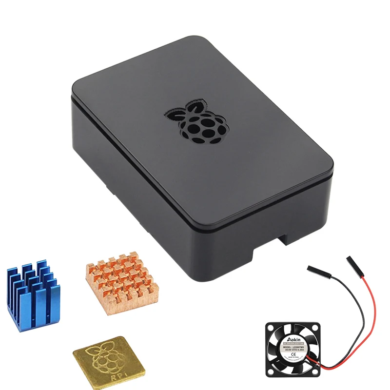 Для Raspberry pi 3 Model B + Plus 3/2 черно белый защитный чехол с алюминиевым охлаждающим