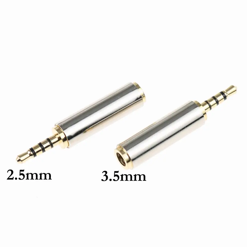 Переходник JCD для стерео наушников с разъемом 2 5 мм папа на гнездо 3 мама